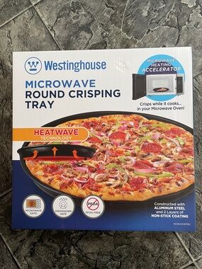 ⭐️BRAND NEW WESTINGHOUSE Heatwave Technology Microwave Round Food Crisping Tray